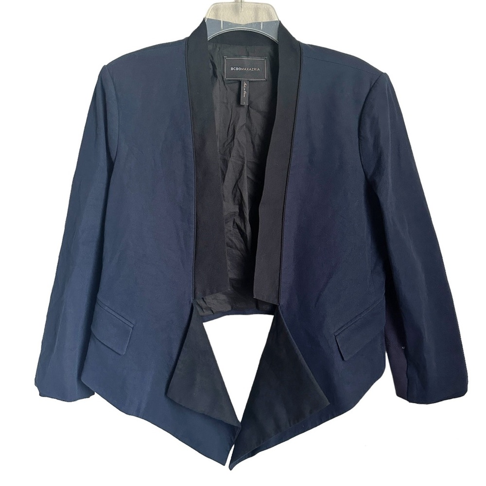BCBGMaxAzria Candice Navy Blazer‎ Sz Large